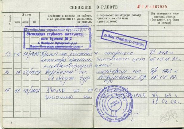 ип без печати запись в трудовой